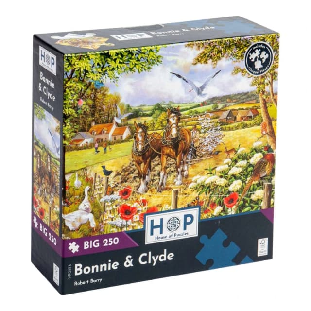 The House Of Puzzles Bonnie & Clyde, BIG 250 Piece Jigsaw Puzzle Multi unisex