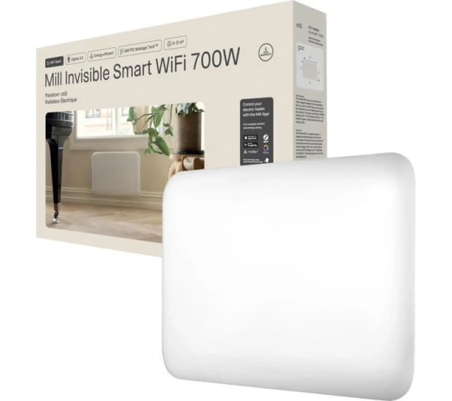 MILL Invisible PA700WIFI4 Smart WiFi Panel Heater - White 7090019825681