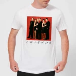 Friends Character Pose Mens T-Shirt - White - 3XL