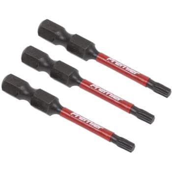 Sealey - AK8241 TRX-Star* T15 Impact Power Tool Bits 50mm - 3pc