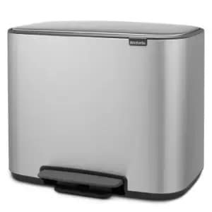Brabantia Bo Pedal Bin 36 Litre Matt Steel FPP