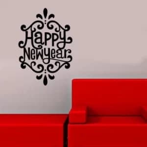 KBSNOEL-9 Black Decorative Wall Sticker