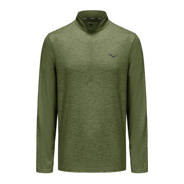Everlast Flex 1/4 Zip Mens Khaki Marl male S