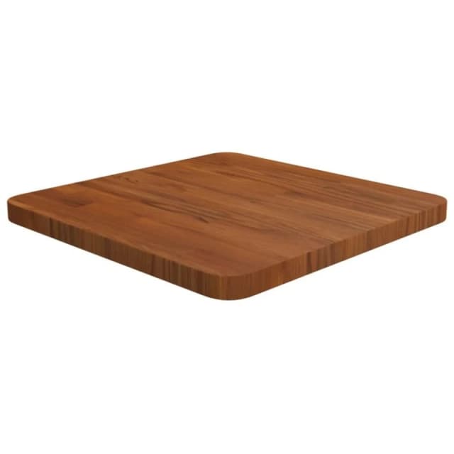 Vidaxl Square Table Top Dark Brown 40X40X2.5Cm Treated Solid Wood Oak, Brown 343042