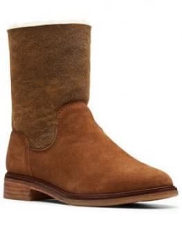 Clarks Clarkdale Ax Calf Boot - Dark Tan