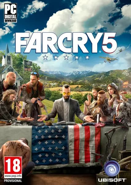 Far Cry 5 CD Key For Ubisoft Connect: Standard Edition + Bonus DLC (Doomsday Prepper Pack)