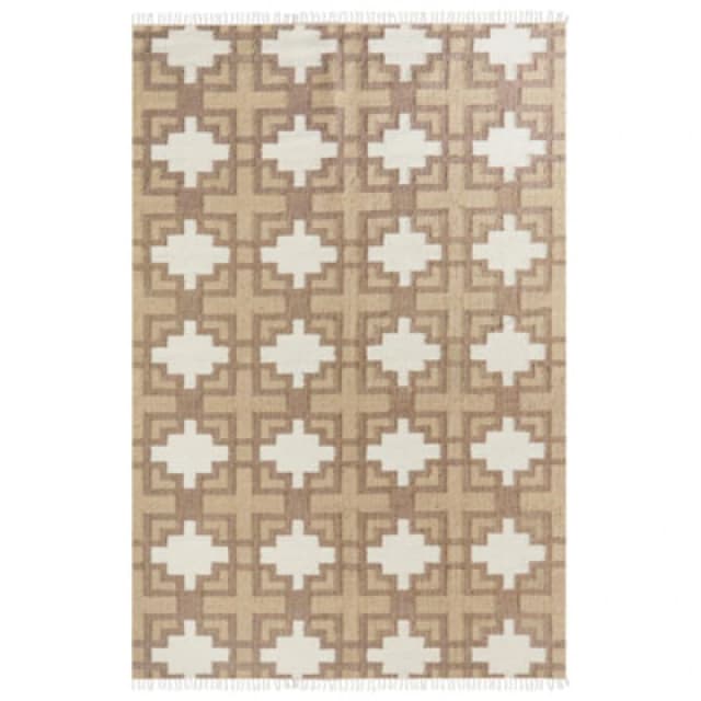 Beliani Rug Konurtay Beige 200 X 300 Cm Jute