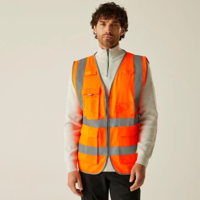 Regatta Mens Pro HI-VIS Executive Vest Orange male S