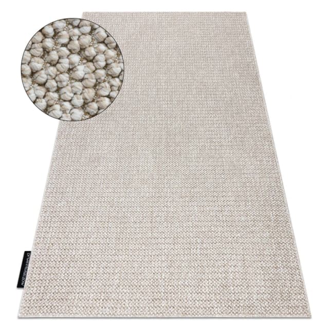 RugsX Casablanca Loop Rug in Beige Size: 80cm x 150cm Beige Unisex 80cm x 150 cm