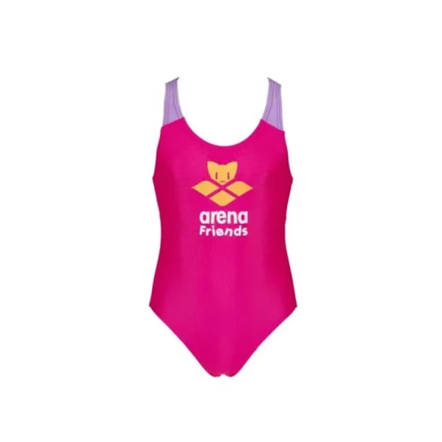 One Piece swimsuit for girls Arena Logo Cats Rose Female 4/5 ans
