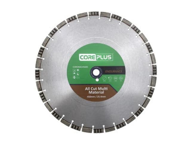 Coreplus Elite All Cut Multi-Material Diamond Blade 450 X 25mm Cordbac45025