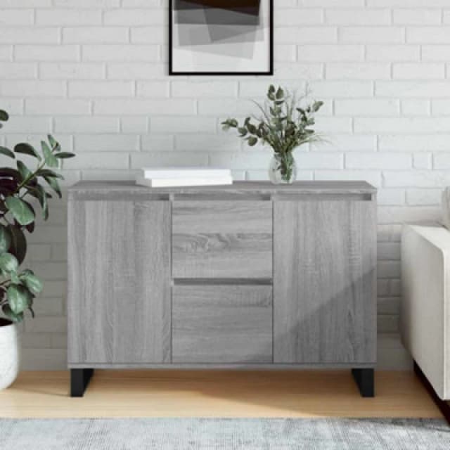 VIDAXL Sideboard Grey Sonoma 104x35x70cm Engineered Wood Vidaxl 8720845907976