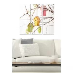 MDF558040612 Multicolor Decorative MDF Painting (3 Pieces)