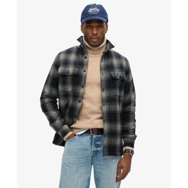 Checked Sherpa-Lined Shacket