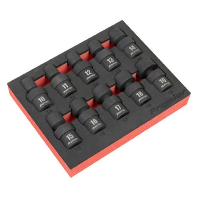 Sealey Premier 10 Piece 3/8" Drive Universal Joint Socket Set 3/8" AK68220