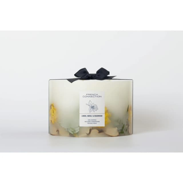 French Connection Botanical Infused Lemon, Neroli & Cedarwood Candle 1.5KG Clear