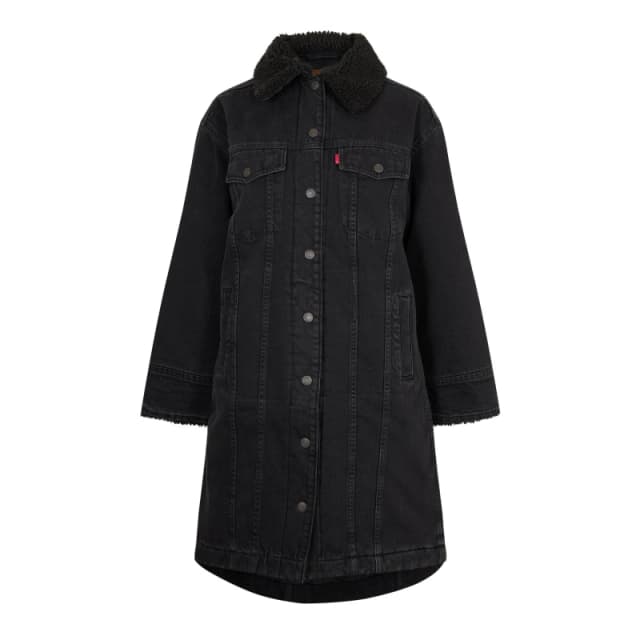 Levis Womens Padded Trucker Denim Jacket Come Back Trckr female 8 (XS)