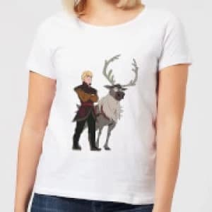 Frozen 2 Sven And Kristoff Womens T-Shirt - White - 3XL