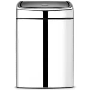 Brabantia 10L Touch Bin - Brilliant steel