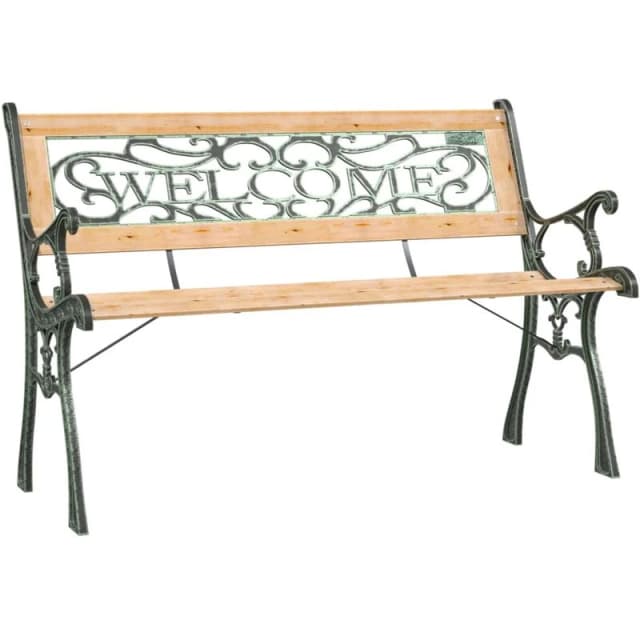 VIDAXL Garden Bench 122cm Solid Firwood Vidaxl 8720286661956