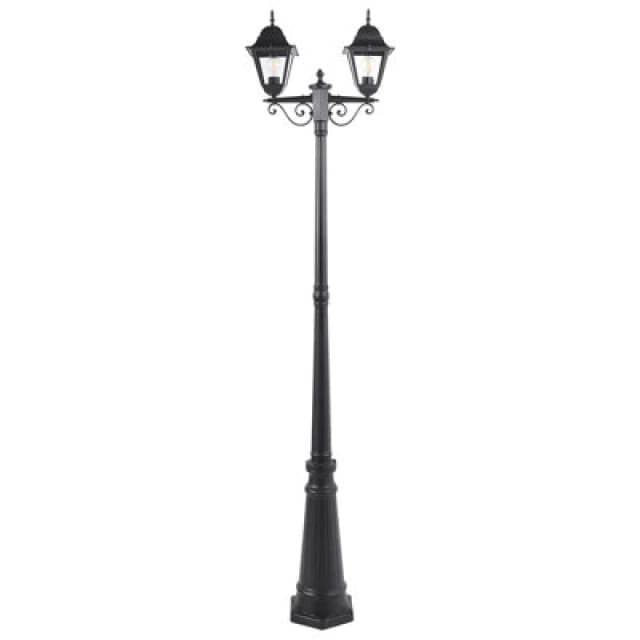 Beliani Retro Outdoor Lamp Post Sukri Black