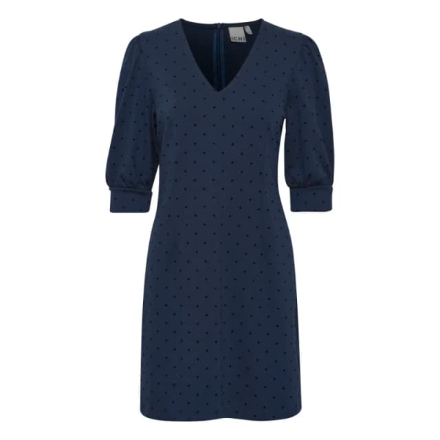 Ichi Womens printed dress Ichi Kate 8 Bleu Female M