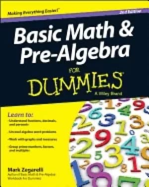basic math and pre algebra for dummies