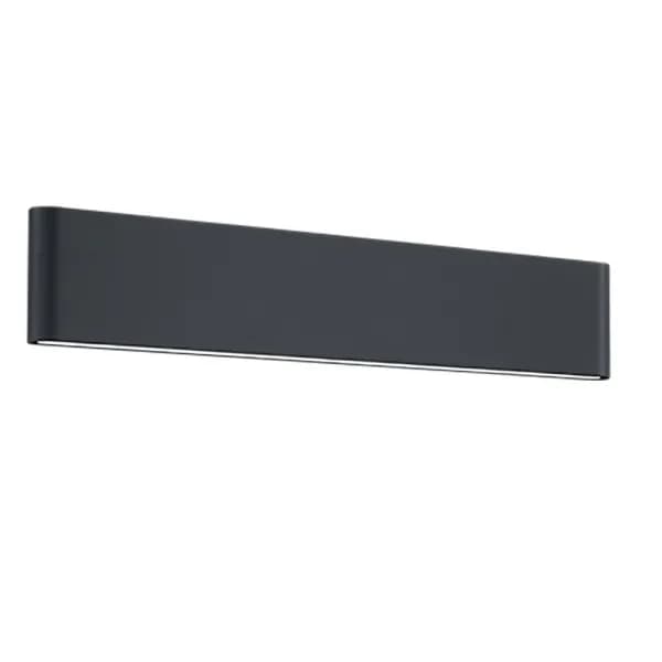 Thames Ii Modern 46cm 2 Light Outdoor Up Down Wall Lamp Anthracite 3000K IP54