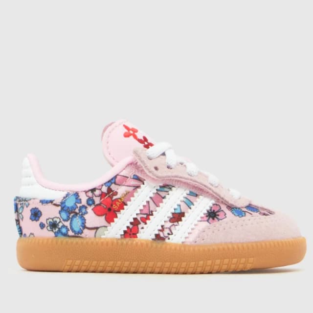adidas Pink Multi X Liberty Samba OG Girls Toddler Trainers Pink Multi UK 5 (EU 21)