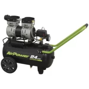Low Noise Air Compressor 24L Direct Drive 1hp