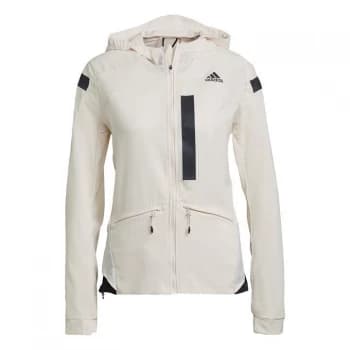 adidas Marathon Translucent Jacket Womens - Wonder White / Black