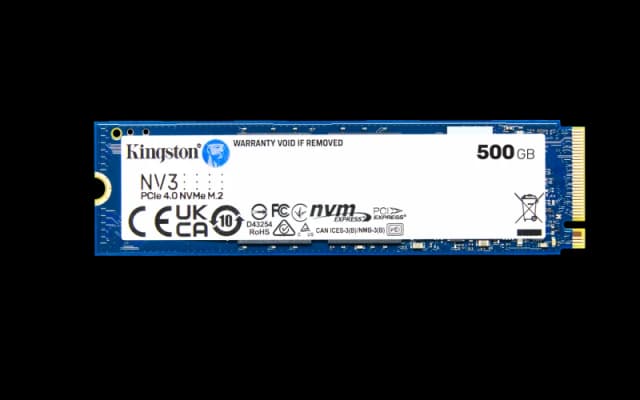500GB Kingston NV3 M.2 2280 PCI Express 4.0 x4 NVMe Solid State Drive