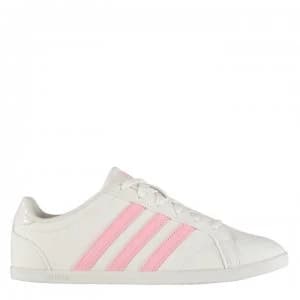 adidas Coneo Qt Womens Tennis Shoes - White/AeroPink