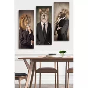 MDF0077 Multicolor Decorative MDF Painting (3 Pieces)