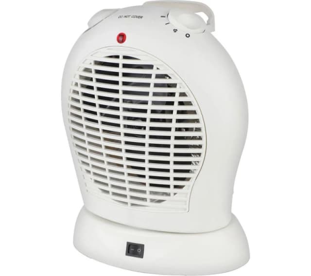 IGENIX IGHF03051W Portable Oscillating Fan Heater - White 5016368013427