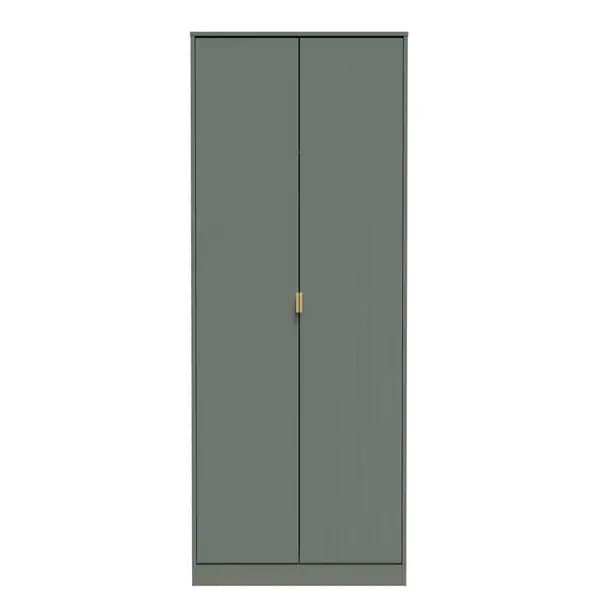 Welcome Furniture Ready Assembled Nashville Tall Plain Wardrobe In Reed Green NVF080RGRG