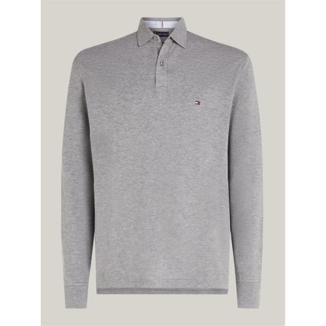 Tommy Hilfiger 1985 Long Sleeve Polo Shirt Medium Grey P91 male S