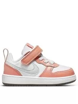 Nike Court Borough Low 2 SE - White/Pink, Size 5.5