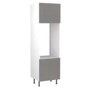 KitchenKIT Slab 60cm Double Oven Unit- Matt Dust Grey