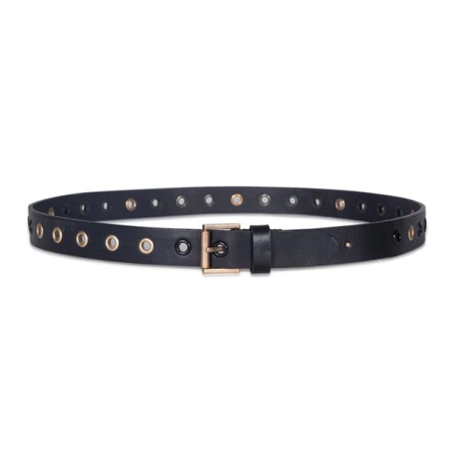 AllSaints ALLSAINTS 25MM EYELET BELT Black female XL-XXL