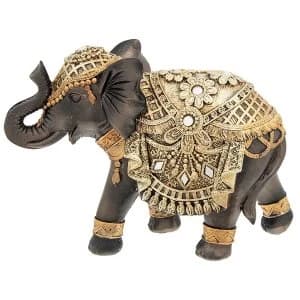 Black Gold Elephant Medium Ornament