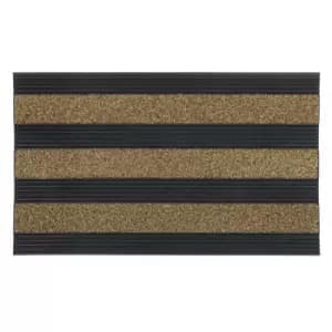 JVL Woodford 46 x 76cm Scraper Door Mat - Beige