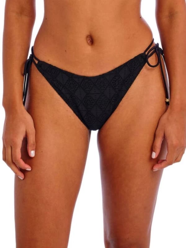 Freya Womens Nomad Nights Tieside Bikini Brief in Black Size: 14 Black Female 14