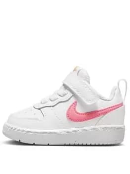 Nike Infant Kids Court Borough Low 2, White, Size 5.5 Younger