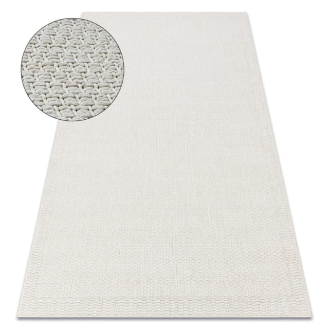 RugsX Carpet Origi 3737 Cream - Frame Flat-Woven Sisal String 78X150 Cm