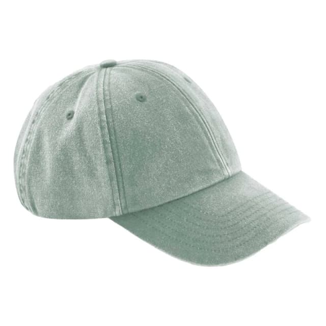 Beechfield Mens Vintage Low Profile Baseball Cap in Pale Green Pale Green Male One Size