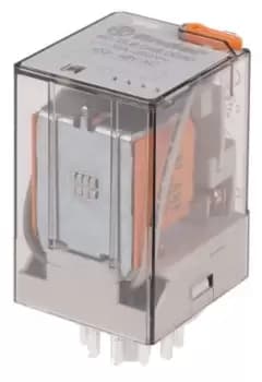 Finder, 48V ac Coil Non-Latching Relay 3PDT, 10A Switching Current Plug In, 3 Pole, 60.13.8.048.0040