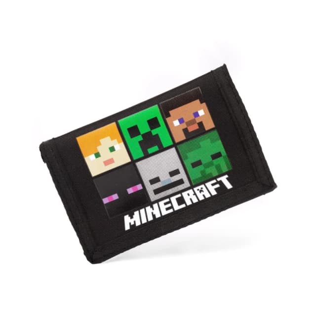 Minecraft Velcro Wallet Black