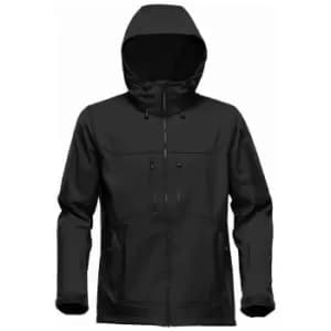Stormtech Mens Epsilon 2 Hooded Soft Shell Jacket (3XL) (Black/Graphite Grey)