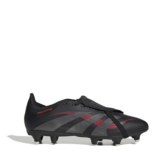 adidas Predator League Fold-Over Tongue Soft Ground Football Boots - Black 11